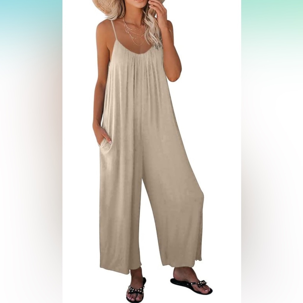 Women's Tan Jumpsuit
